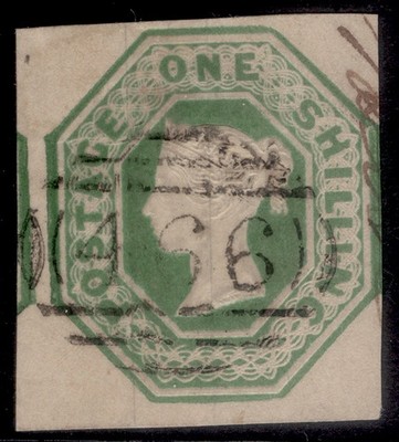 gb-qv-sg55-scarce-1s-green-cut-square-fine-used-cat-750