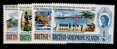 british-solomon-islands-qeii-sg162-165-1968-discovery-set-nh-mint