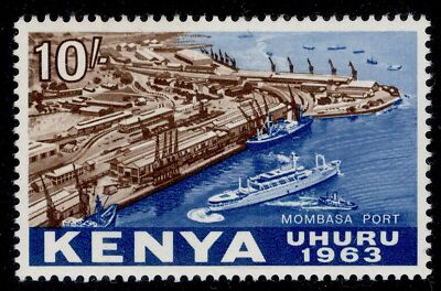 kenya-qeii-sg13-10s-brown-deep-blue-lh-mint