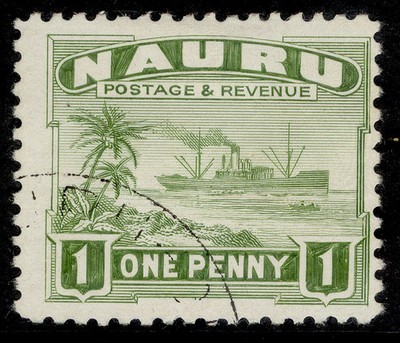 nauru-gv-sg27b-1d-green-fine-used