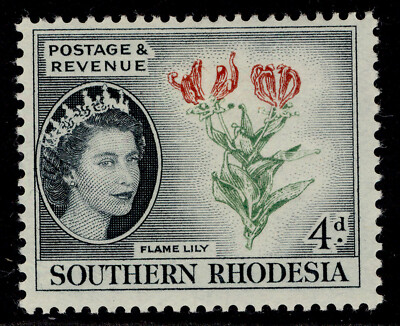 southern-rhodesia-qeii-sg82-4d-red-green-indigo-m-mint