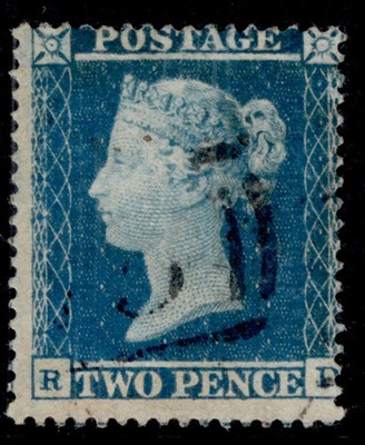 gb-qv-sg19-2d-dp-blue-plate-4-sc16-fine-used-cat-75-rd