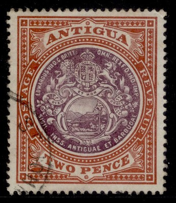 antigua-edvii-sg33-2d-dull-purple-brown-fine-used-cat-25