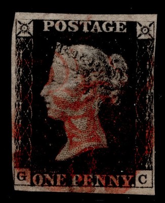 gb-qv-sg1-1d-intense-black-plate-1b-used-cat-450-red-mx-gc