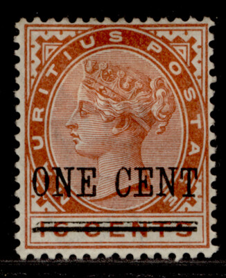 mauritius-qv-sg124-1c-on-16c-chestnut-m-mint