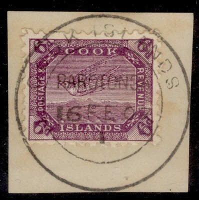 cook-islands-edvii-sg34-6d-purple-fine-used-cat-30-on-small-piece