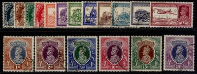 india-gvi-sg247-264-1937-40-complete-set-fine-used-cat-140