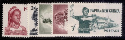 australia-papua-new-guinea-qeii-sg28-32-1961-62-complete-set-nh-mint