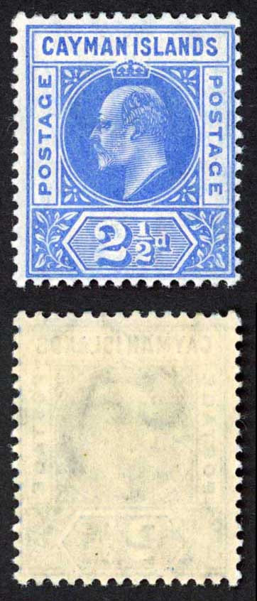 cayman-is-sg10-2-1-2d-bright-blue-wmk-mult-crown-ca-m-m-cat-14-pounds