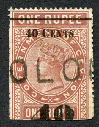 ceylon-telegraphs-sgt58-40c-on-1r-red-brown-type-53