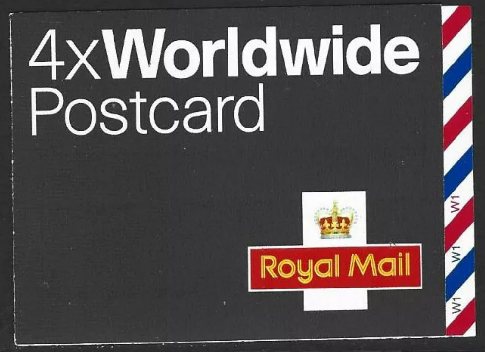 mja1-barcode-booklet-4-x-worldwide-postcard-stamps-complete-cylinder-w1w1w1