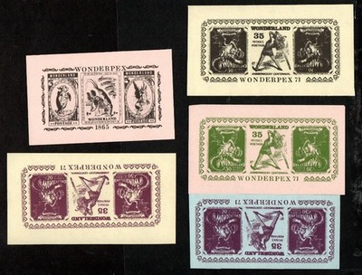 a-collection-of-five-gerald-king-wonderland-sheetlets