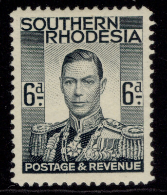 southern-rhodesia-gvi-sg44-6d-grey-black-m-mint