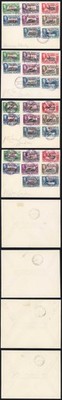 falkland-is-dep-sgb1-d8-4-sets-on-covers-not-fdc-cat-56-pounds-as-used-stamps