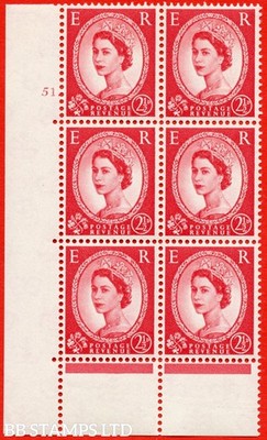 sg-574-s55-2d-carmine-red-type-ii-a-mounted-mint-cylinder-block-o-b77203