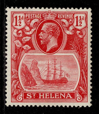 st-helena-gv-sg99f-1d-deep-carmine-red-m-mint-cat-95