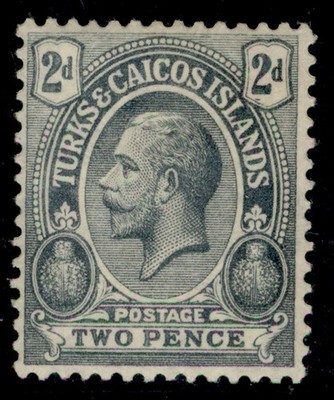 turks-caicos-islands-gv-sg157-2d-slate-grey-m-mint