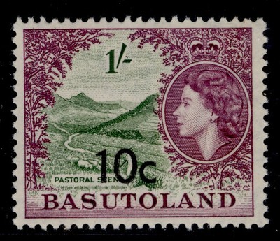 basutoland-qeii-sg64a-10s-on-1s-type-ii-optd-nh-mint-cat-250