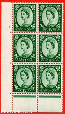 sg-530-s141-1s-3d-green-a-mounted-mint-cylinder-block-of-6-cylinder-b81157