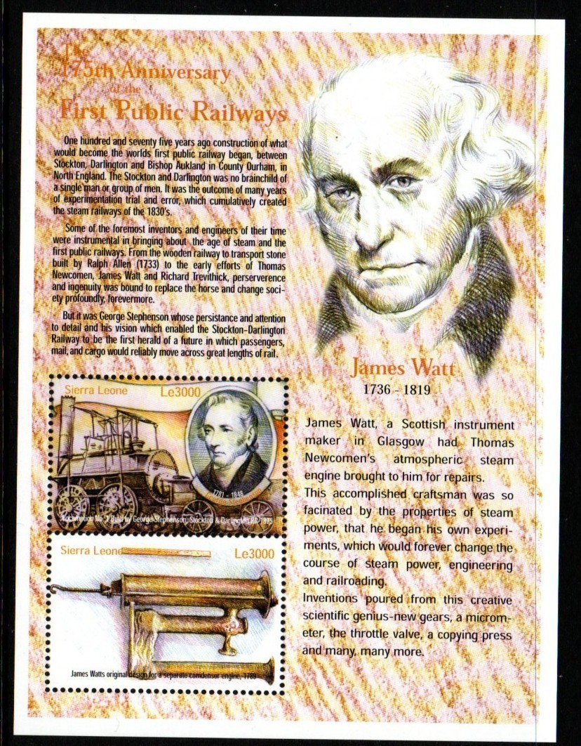 sierra-leone-sg3396-7-2000-stockton-and-darlington-line-sheetlet-mnh
