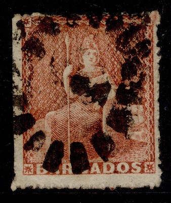 barbados-qv-sg26-4d-dull-brown-red-used-cat-85