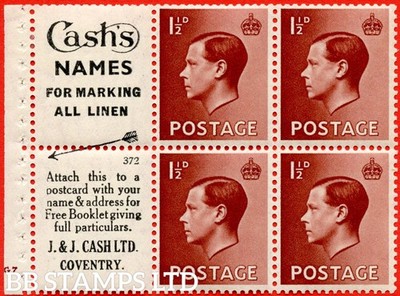 sg-459a-pb5-2-1d-brown-a-mounted-mint-booklet-pane-of-6-cylinder-b68362