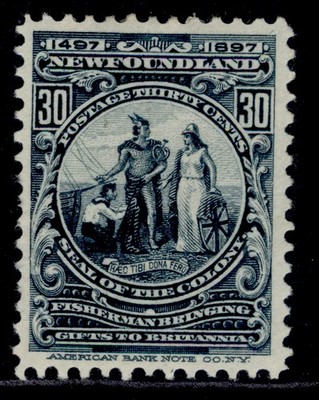 canada-newfoundland-qv-sg77-30c-slate-blue-m-mint-cat-55