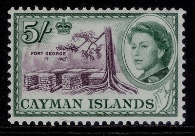 cayman-islands-qeii-sg177-5s-plum-deep-green-nh-mint-cat-25