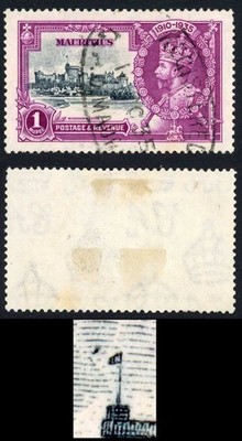 mauritius-sg248h-silver-jubilee-1r-with-dot-by-flagstaff-fine-used