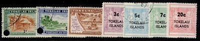 new-zealand-tokelau-islands-qeii-sg9-15-1967-68-decimal-set-fine-used