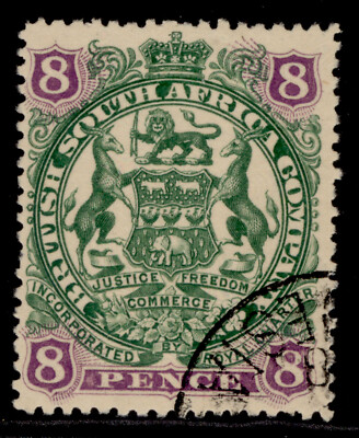 rhodesia-qv-sg72-8d-green-mauve-buff-fine-used