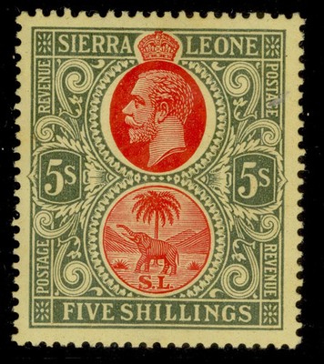 sierra-leone-gv-sg126-5s-red-green-yellow-lh-mint-cat-35