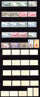 gibraltar-sg145-58-1953-set-of-14-plus-extras-m-m-cat-190-pounds