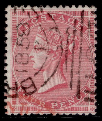 gb-qv-sg66b-4d-rose-carmine-thick-glazed-paper-fine-used-cat-200-cds