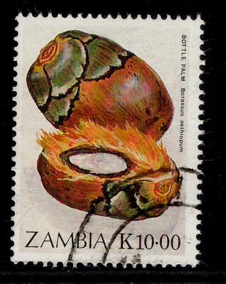 zambia-qeii-sg599-1989-10k-bottle-palm-fine-used