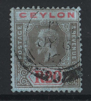 ceylon-1912-mca-20r-black-red-blue-fu-sg319-colour-rather-weak-c170