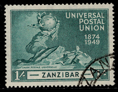 zanzibar-gvi-sg338-1s-blue-green-fine-used