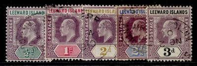 leeward-islands-edvii-sg29-34-1905-08-wmk-mult-short-set-used-cat-150