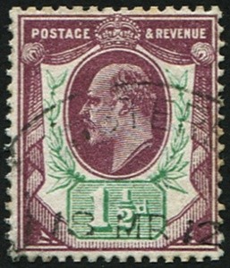 1d-sg-288-dull-purple-green-vfu-crisp-light-1912-cds-fresh