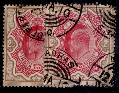 india-edvii-sg138-139-2r-shade-varieties-fine-used