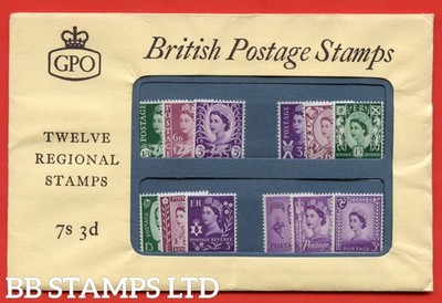 1960-regional-pack-of-12-values-uk-edition-a-fine-example-of-this-scar-b93031