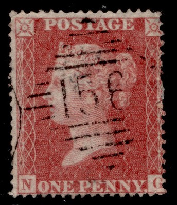 gb-qv-sg36-1d-rose-red-lc16-fine-used-cat-60-ireland-ng