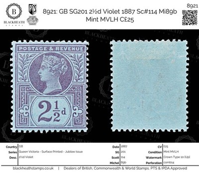 8921-gb-sg201-2d-violet-1887-sc-114-mi89b-mint-mvlh-c25