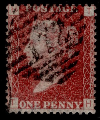 gb-qv-sg43-1d-rose-red-plate-150-fine-used-ireland-th