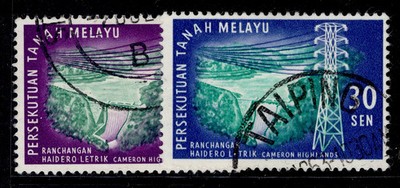 malayan-federation-qeii-sg35-36-1963-hydroelectric-scheme-set-fine-used