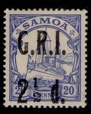 samoa-qv-sg104-2d-on-20pf-ultramarine-m-mint-cat-65