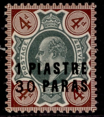 british-levant-edvii-sg18-1pi-30pa-on-4d-green-chocolate-brown-m-mint