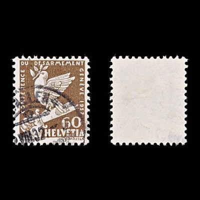 9462-switzerland-sg342-60c-olive-brown-1932-sc-214-mi254-used-c13