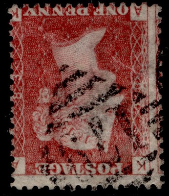 gb-qv-sg43wi-1d-rose-red-wmk-inv-used-cat-30-wmk-inv-ireland-plate-83-ak