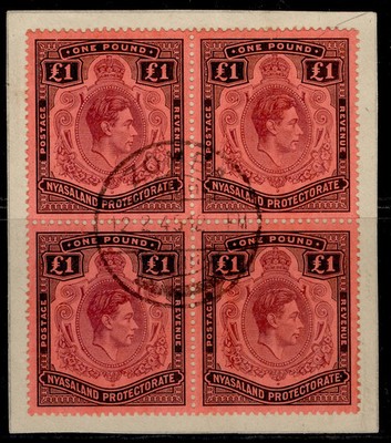 nyasaland-protectorate-gvi-sg143-1-purple-black-red-fine-used-cat-220-block
